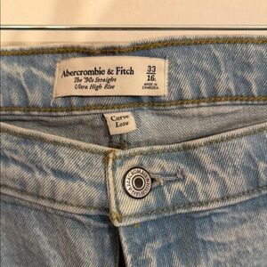 Abercrombie & Fitch Ultra High Rise Light Blue Jeans